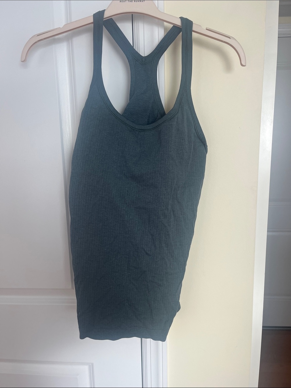 Racerback Ribbed Lululemon Tank Top - Slate Green